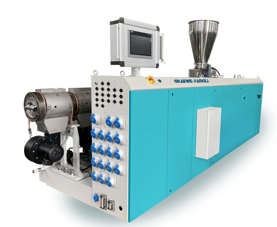 FLSP Series Counter-rotating Parallel Twin-screw Extruder —Pilihan Barisan Pengeluaran Penyemperitan Paip PVC Berkecekapan Tinggi